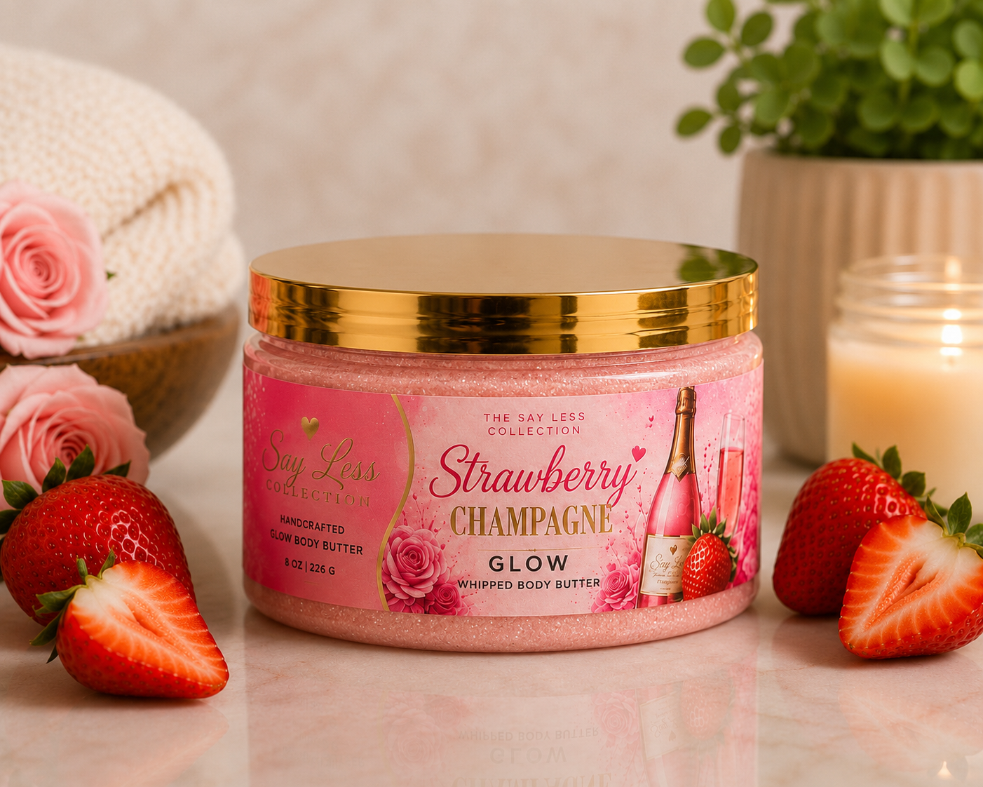 Strawberry Champagne Glow Butter